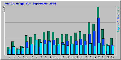 Hourly usage for September 2024