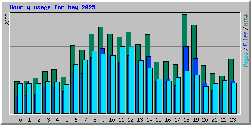 Hourly usage for May 2025